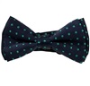 Papillon Bambino Blu Navy con Pois Verdi