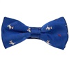 Papillon Bambino Blu con Cagnolini Bianchi