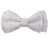 Papillon Bambino Bianco a Pois Beige