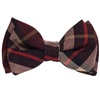Papillon Bambino Tartan Marrone