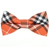 Papillon Bambino Tartan Arancione e Nero