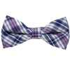 Papillon Bambino a Quadretti Scozzesi Blu e Viola