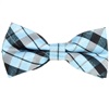 Papillon Bambino a Quadri Scozzesi Blu e Nero