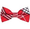 Papillon Bambino Quadretti Scozzesi Rosso e Nero