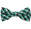 Papillon Bambino a Quadretti Vichy Nero e Verde
