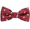 Papillon Bambino Granata con Conigli Bianchi