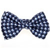 Papillon Bambino in Seta Blu Navy con Elefanti Bianchi
