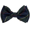 Papillon Bambino in Seta a Righe Blu Navy e Verde