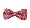 Papillon Bambino in Seta Color Mattone con Fiori Paisley