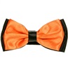 Papillon Bicolore in Raso Arancione e Nero