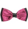 Papillon Bicolore in Raso Nero e Bordeaux