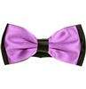 Papillon Bicolore in Raso Nero e Viola
