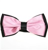 Papillon Bicolore in Raso Nero e Rosa