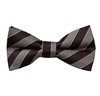 Papillon a Righe Marrone e Beige