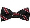 Papillon a righe nero e bordeaux