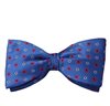 Papillon in Seta Blu Francia Fiori Corallo