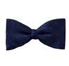 Papillon e Fazzoletto Blu a Pois Magenta
