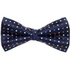 Papillon e Fazzoletto Blu a Pois Multicolori