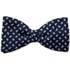 Papillon e Fazzoletto Blu Navy in Cashmere Celeste