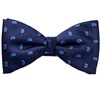 Papillon e Fazzoletto Blu Navy in Cashmere Bluastro