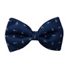 Papillon e Fazzoletto Blu Scuro con Fermacravatta