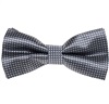 Papillon e Fazzoletto Grigio a Quadretti