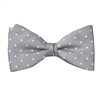 Papillon e Fazzoletto Grigio a Pois