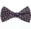 Papillon e Fazzoletto Grigio con Rose