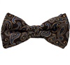 Papillon e Fazzoletto Marrone Cachemire Blu