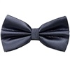 Papillon e Fazzoletto in Raso Grigio