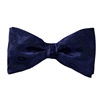Papillon e Fazzoletto in Seta Blu con Cashmere