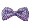 Papillon e Fazzoletto in Seta Rosa Paisley Blu