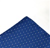 Fazzoletto da Taschino Blu con Pois Bianchi