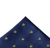 Fazzoletto Taschino Blu Francia con Anatre