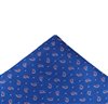 Fazzoletto Taschino Blu Francia Paisley Fucsia