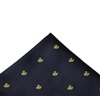 Fazzoletto da Taschino Blu Navy con Anatre