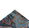 Fazzoletto da Taschino Blu e Ocra Paisley