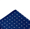 Fazzoletto Taschino Blu Cachemire Bianco