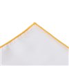 Fazzoletto da Taschino Bianco e Giallo Medio