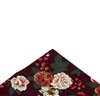 Fazzoletto da Taschino Bordeaux con Fiori