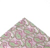 Fazzoletto da Taschino in Cashmere Verde e Magenta