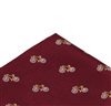 Fazzoletto Taschino Bordeaux Biciclette