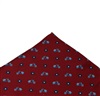 Fazzoletto da Taschino Bordeaux con Vespe