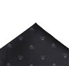 Fazzoletto da taschino nero con teschi grigi scuro