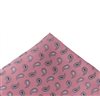 Fazzoletto da taschino Paisley Rosa Grigio