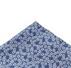 Fazzoletto Taschino in Seta Blu Fiori