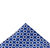 Fazzoletto da taschino in seta blu con pois blu