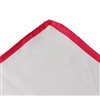 Fazzoletto da Taschino in Seta Bianco e Fucsia a Pois
