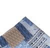 Fazzoletto Taschino in Seta Patchwork Celeste