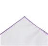 Fazzoletto da Taschino Bianco e Lavanda